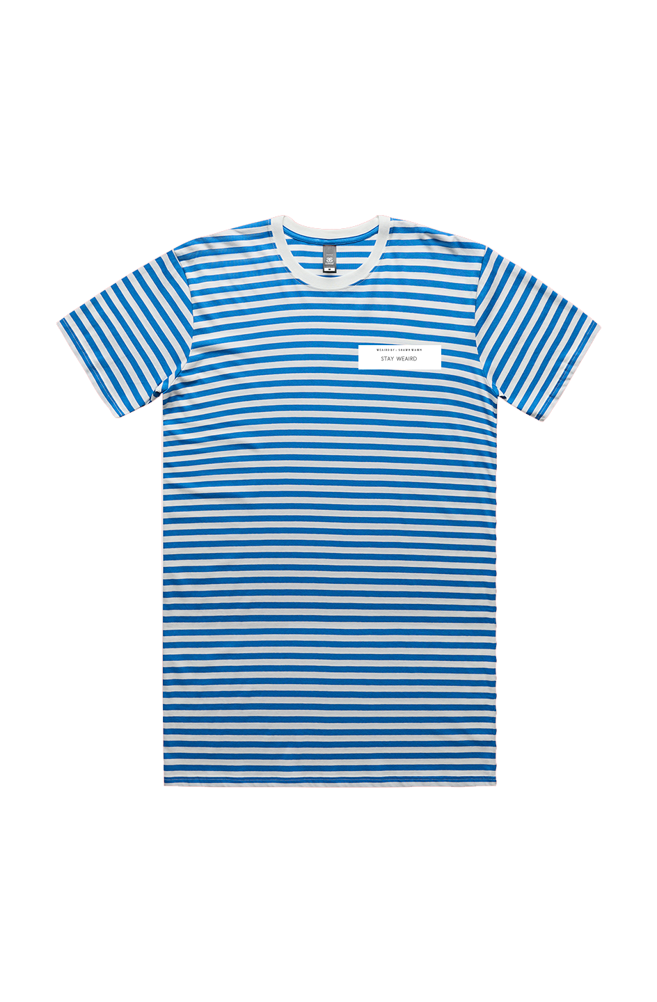Weaird Mid Blue Stripe Tee