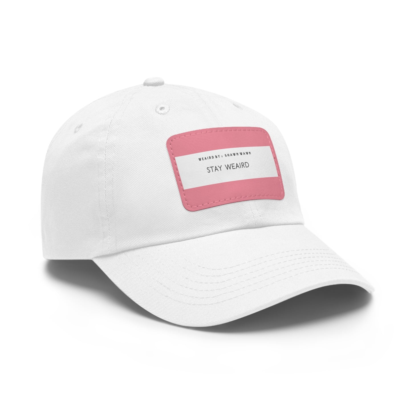 Weaird Dad Hat with Leather Patch (Rectangle)