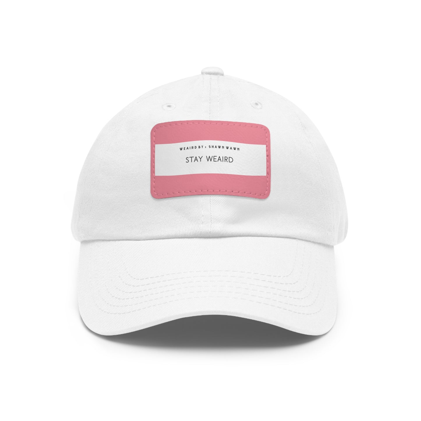 Weaird Dad Hat with Leather Patch (Rectangle)
