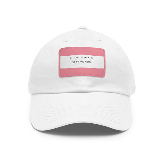 Weaird Dad Hat with Leather Patch (Rectangle)
