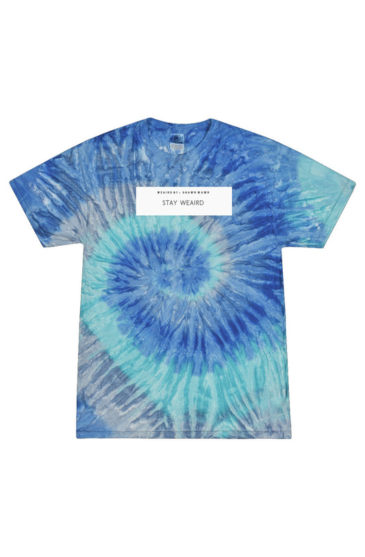 Weaird Tie Dye Blue T Shirt