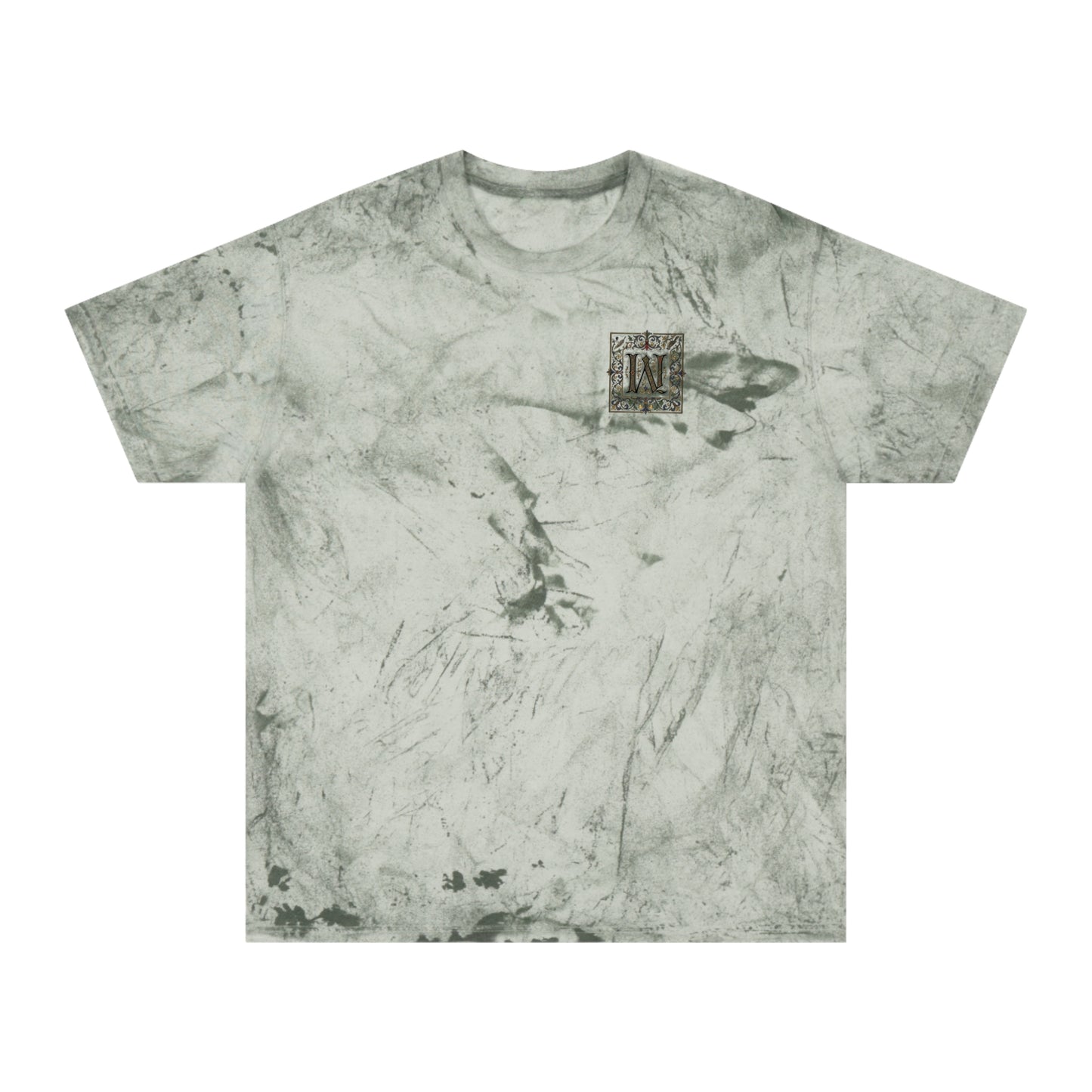 Weaird Golden Tie-Dye T‑Shirt Eye Emblem