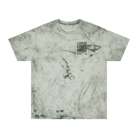 Weaird Golden Tie-Dye T‑Shirt Eye Emblem