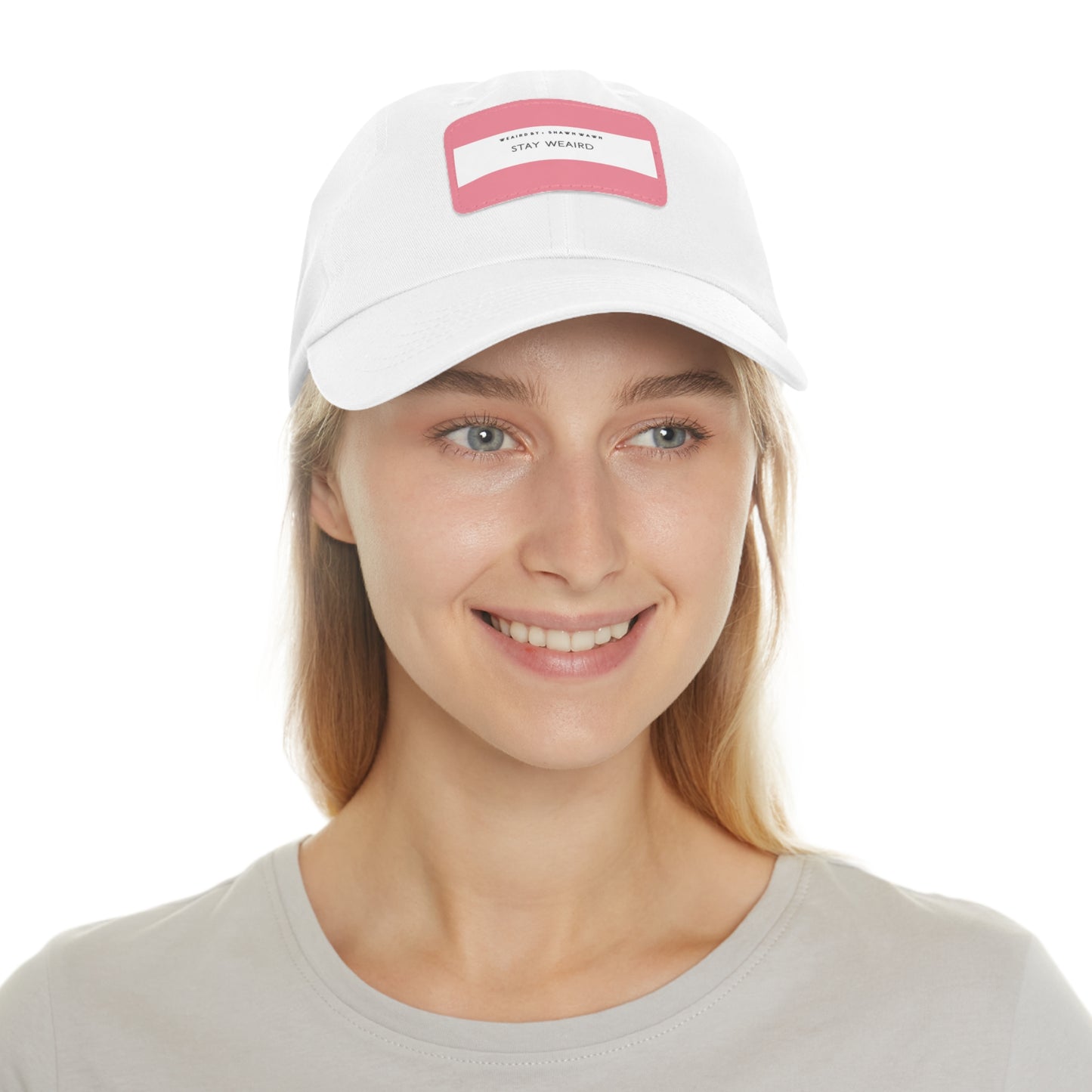 Weaird Dad Hat with Leather Patch (Rectangle)